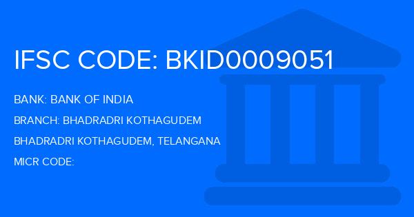 Bank Of India (BOI) Bhadradri Kothagudem Branch IFSC Code