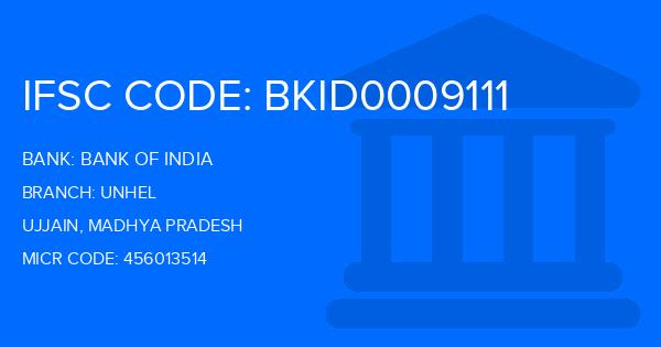 Bank Of India (BOI) Unhel Branch IFSC Code