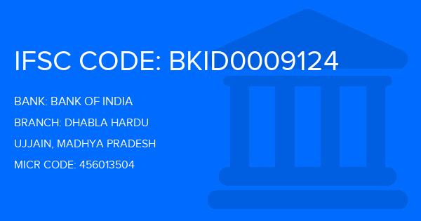 Bank Of India (BOI) Dhabla Hardu Branch IFSC Code