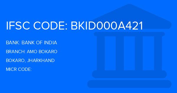 Bank Of India (BOI) Amo Bokaro Branch IFSC Code