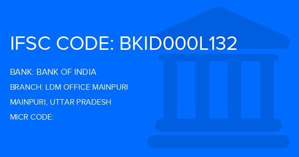 Bank Of India (BOI) Ldm Office Mainpuri Branch IFSC Code