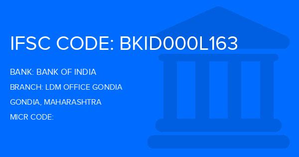 Bank Of India (BOI) Ldm Office Gondia Branch IFSC Code