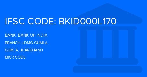 Bank Of India (BOI) Ldmo Gumla Branch IFSC Code