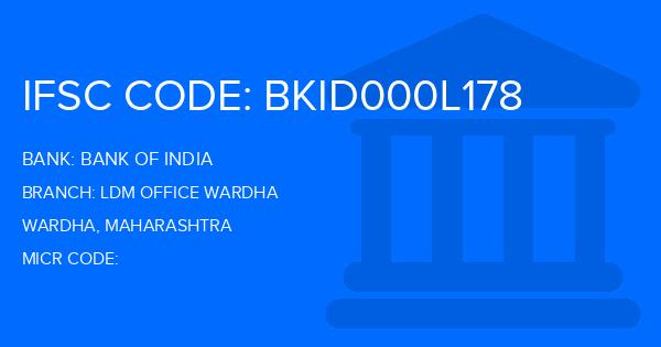 Bank Of India (BOI) Ldm Office Wardha Branch IFSC Code
