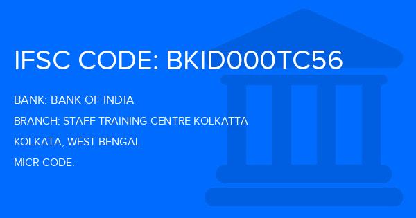 Bank Of India (BOI) Staff Training Centre Kolkatta Branch IFSC Code