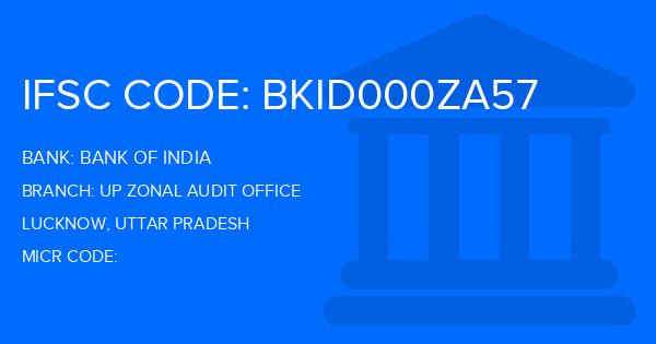 Bank Of India (BOI) Up Zonal Audit Office Branch IFSC Code