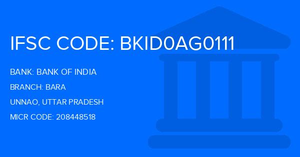 Bank Of India (BOI) Bara Branch IFSC Code