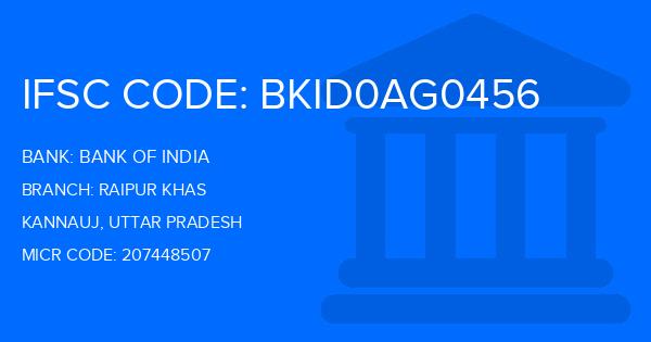 Bank Of India (BOI) Raipur Khas Branch IFSC Code