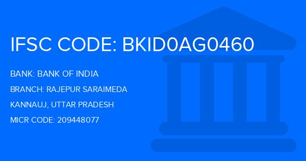 Bank Of India (BOI) Rajepur Saraimeda Branch IFSC Code