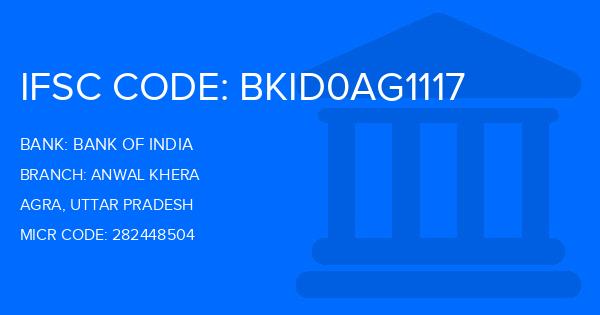 Bank Of India (BOI) Anwal Khera Branch IFSC Code