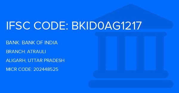 Bank Of India (BOI) Atrauli Branch IFSC Code
