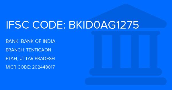 Bank Of India (BOI) Tentigaon Branch IFSC Code