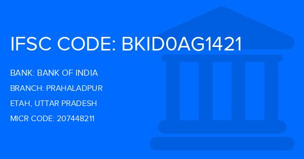 Bank Of India (BOI) Prahaladpur Branch IFSC Code