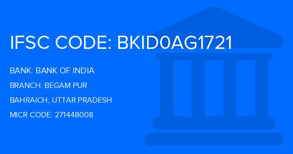 Bank Of India (BOI) Begam Pur Branch IFSC Code