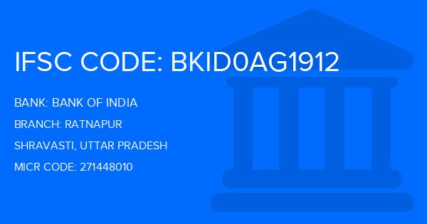 Bank Of India (BOI) Ratnapur Branch IFSC Code