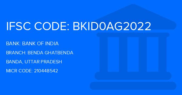 Bank Of India (BOI) Benda Ghatbenda Branch IFSC Code