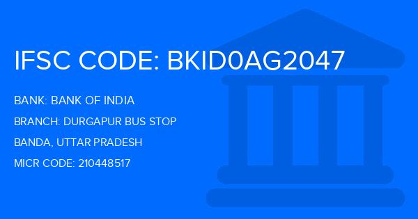 Bank Of India (BOI) Durgapur Bus Stop Branch IFSC Code