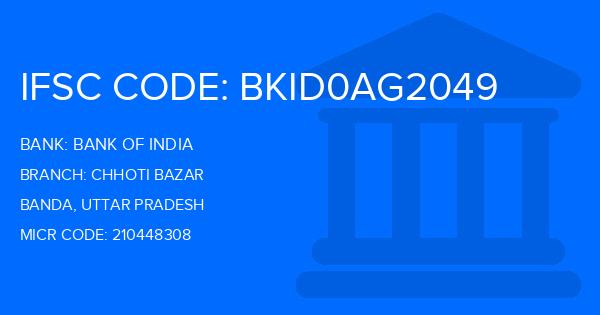 Bank Of India (BOI) Chhoti Bazar Branch IFSC Code