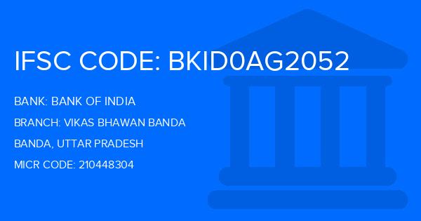 Bank Of India (BOI) Vikas Bhawan Banda Branch IFSC Code