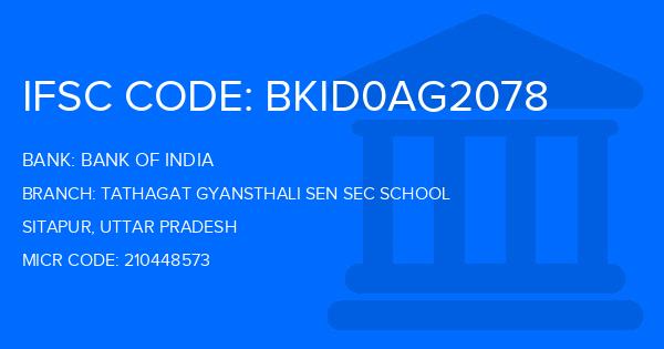 Bank Of India (BOI) Tathagat Gyansthali Sen Sec School Branch IFSC Code