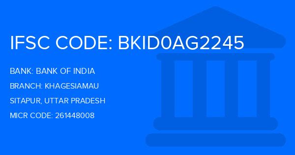 Bank Of India (BOI) Khagesiamau Branch IFSC Code