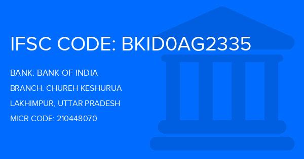 Bank Of India (BOI) Chureh Keshurua Branch IFSC Code