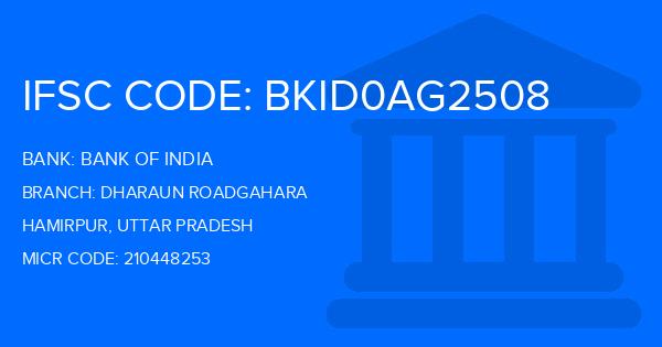 Bank Of India (BOI) Dharaun Roadgahara Branch IFSC Code
