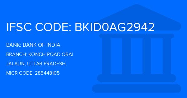Bank Of India (BOI) Konch Road Orai Branch IFSC Code