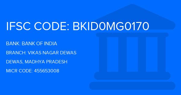 Bank Of India (BOI) Vikas Nagar Dewas Branch IFSC Code