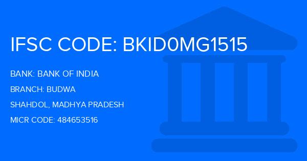 Bank Of India (BOI) Budwa Branch IFSC Code