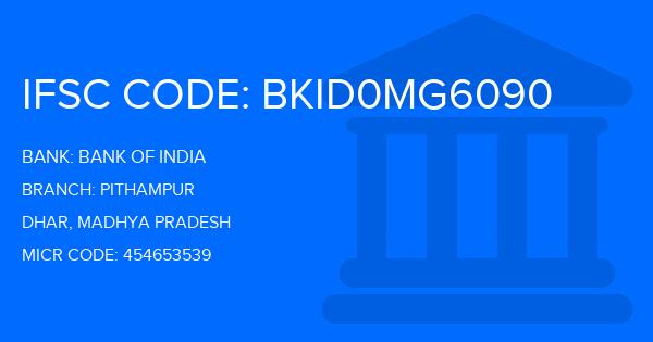 Bank Of India (BOI) Pithampur Branch IFSC Code