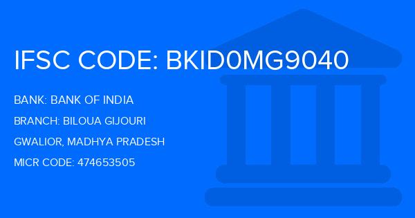 Bank Of India (BOI) Biloua Gijouri Branch IFSC Code