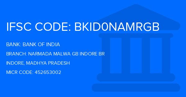 Bank Of India (BOI) Narmada Malwa Gb Indore Br Branch IFSC Code