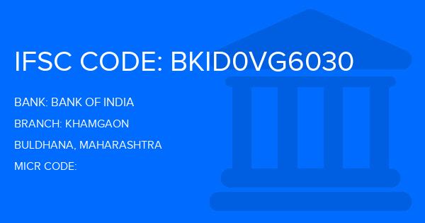 Bank Of India (BOI) Khamgaon Branch IFSC Code