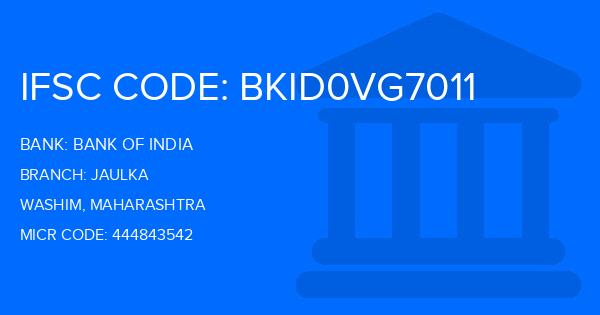 Bank Of India (BOI) Jaulka Branch IFSC Code