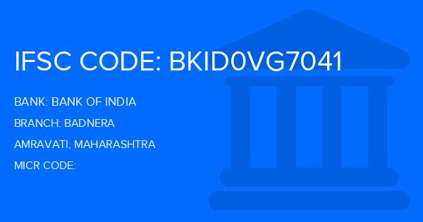 Bank Of India (BOI) Badnera Branch IFSC Code