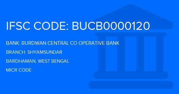 Burdwan Central Co Operative Bank Shyamsundar Branch IFSC Code