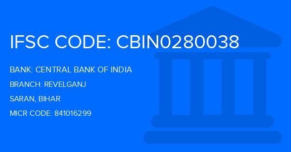 Central Bank Of India (CBI) Revelganj Branch IFSC Code