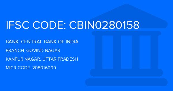 Central Bank Of India (CBI) Govind Nagar Branch IFSC Code