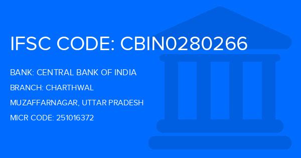 Central Bank Of India (CBI) Charthwal Branch IFSC Code