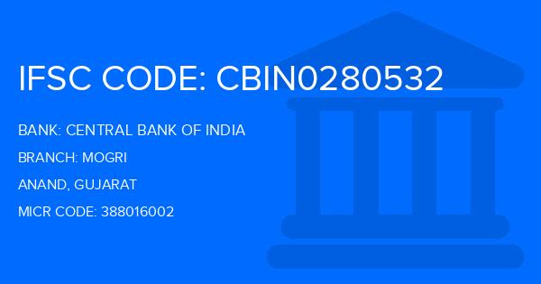 Central Bank Of India (CBI) Mogri Branch IFSC Code