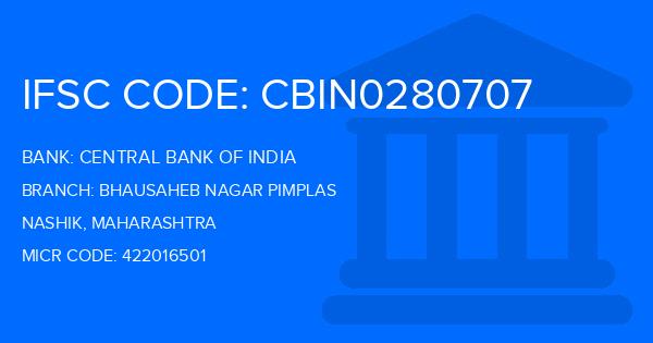 Central Bank Of India (CBI) Bhausaheb Nagar Pimplas Branch IFSC Code