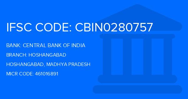 Central Bank Of India (CBI) Hoshangabad Branch IFSC Code