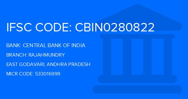 Central Bank Of India (CBI) Rajahmundry Branch IFSC Code