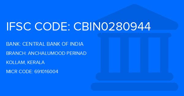 Central Bank Of India (CBI) Anchalumood Perinad Branch IFSC Code