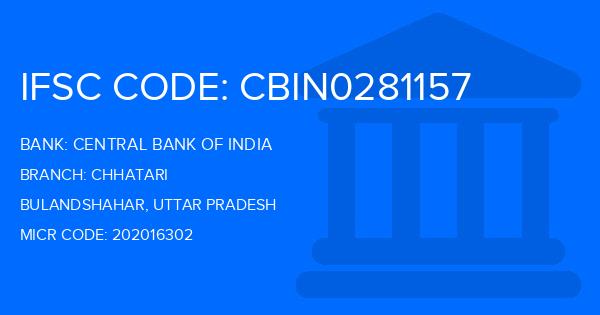 Central Bank Of India (CBI) Chhatari Branch IFSC Code