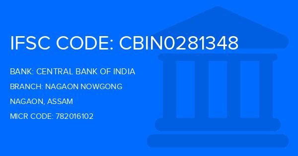Central Bank Of India (CBI) Nagaon Nowgong Branch IFSC Code