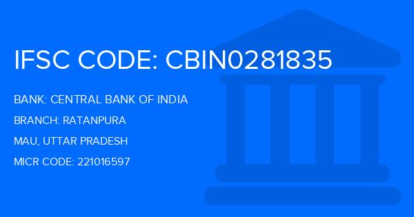 Central Bank Of India (CBI) Ratanpura Branch IFSC Code
