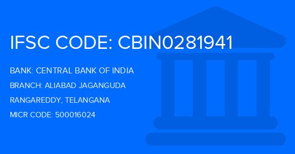 Central Bank Of India (CBI) Aliabad Jaganguda Branch IFSC Code