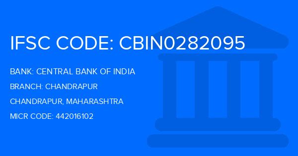Central Bank Of India (CBI) Chandrapur Branch IFSC Code